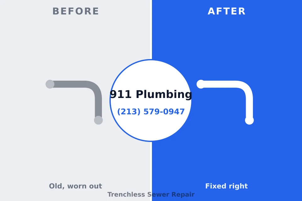 Before and after: plumbing repair Parkersburg, WV